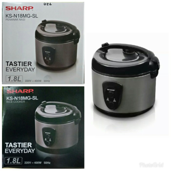 SHARP MAGIC COM Rice Cooker KS-N18MG-SL 1.8 L Silver KS-N18MG-RD Merah 3 In 1