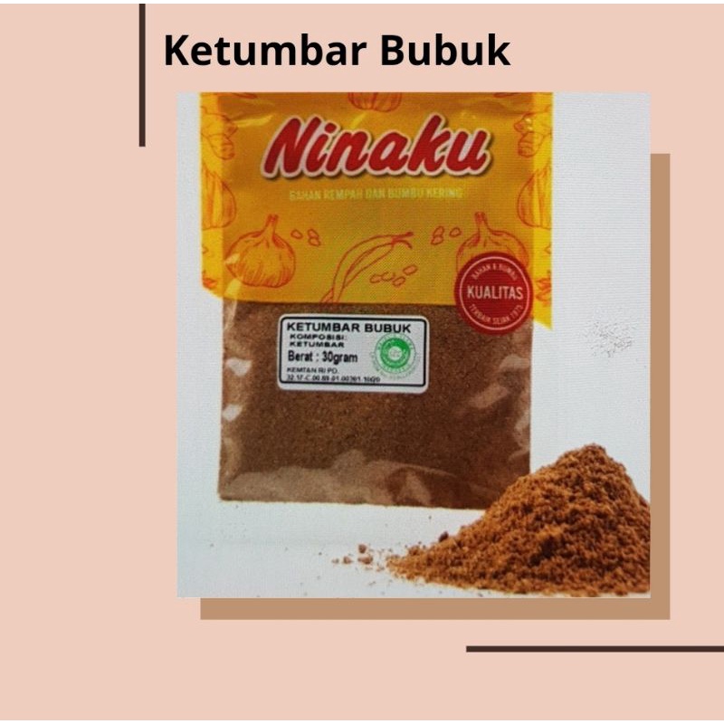 

KETUMBAR BUBUK 30 GR NINAKU-BUMBU DAPUR