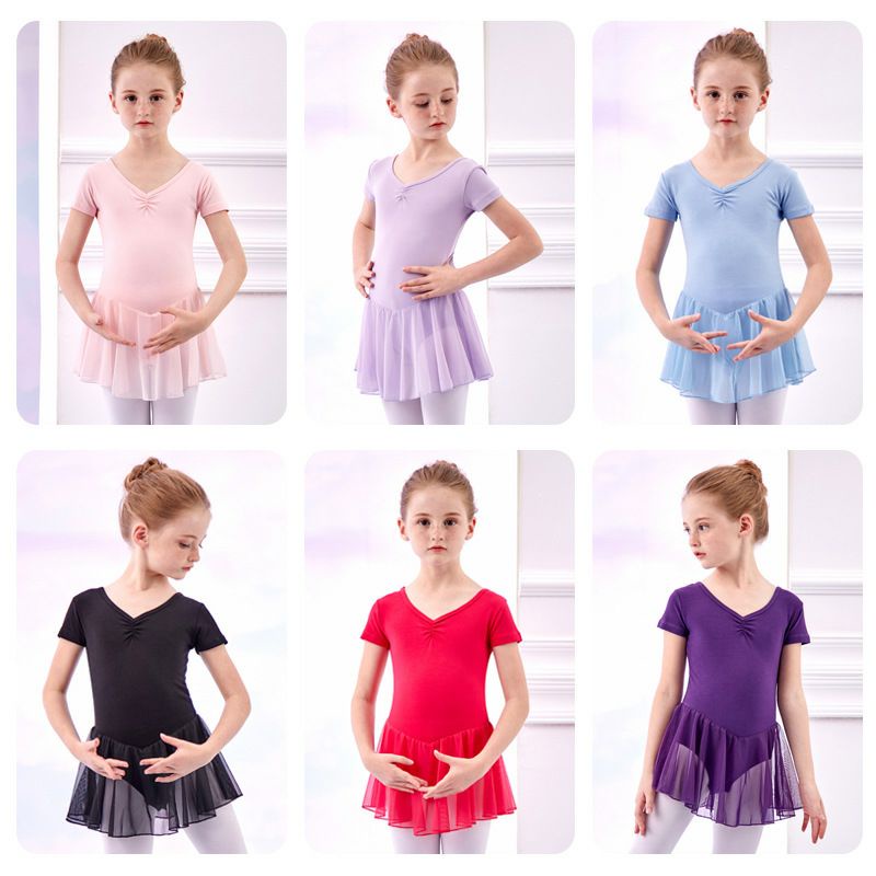 B8085 baju ballet anak/baju ballet/baju ballet anak lengan pendek/baju ballet anak pink/baju ballet/