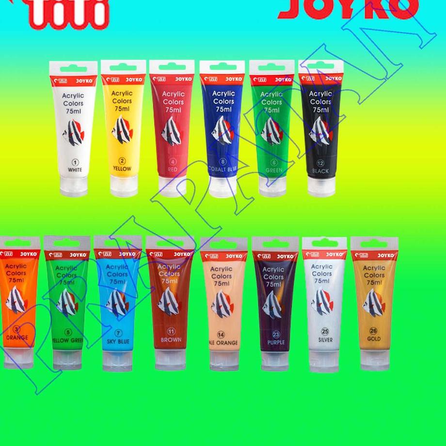 

po 0AJL Titi Joyko Acrylic Paint / Cat Akrilik Titi Joyko 75 ml AU Terkini¯