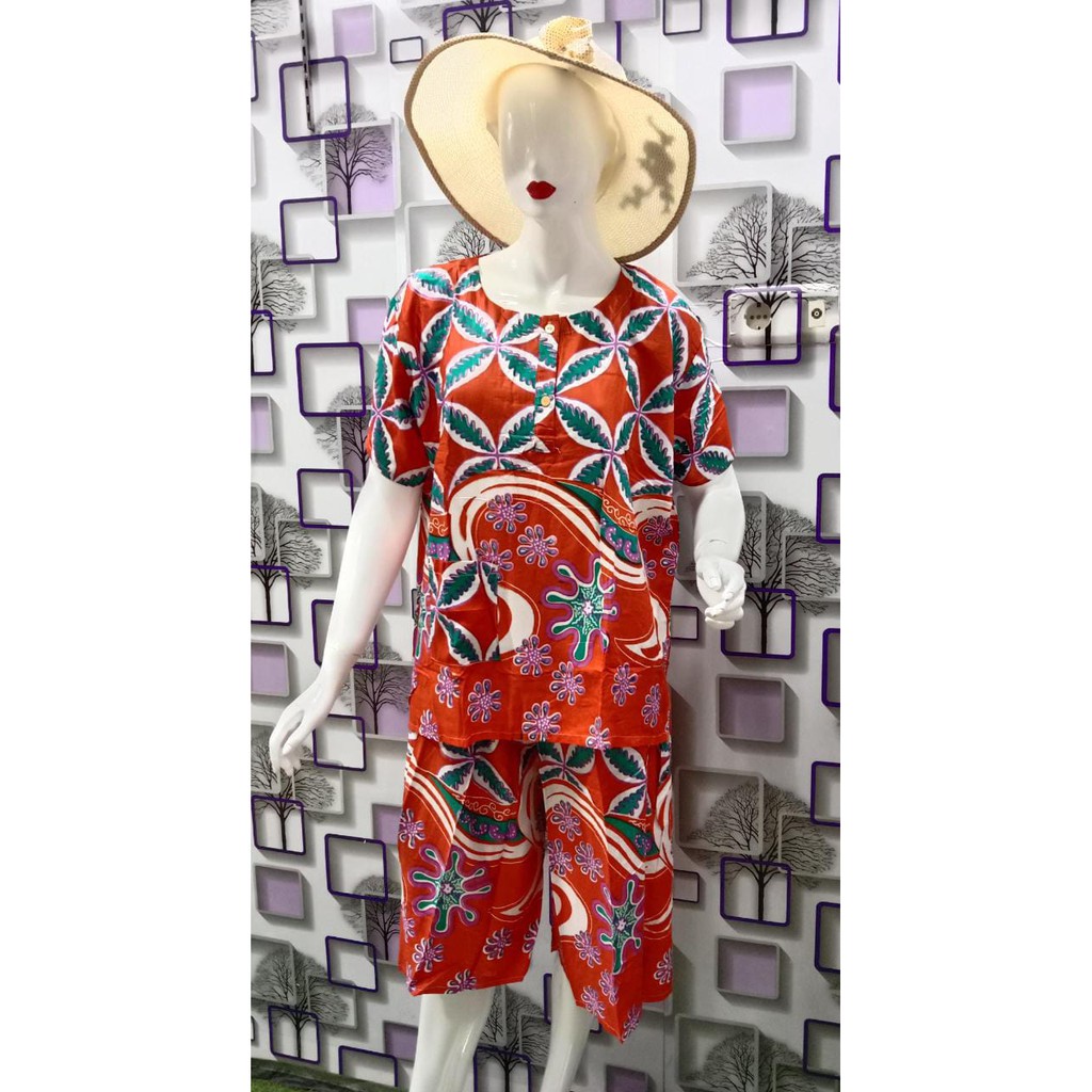 Setelan Wanita Gogo Jumbo Putri Batik / Setelan Viral