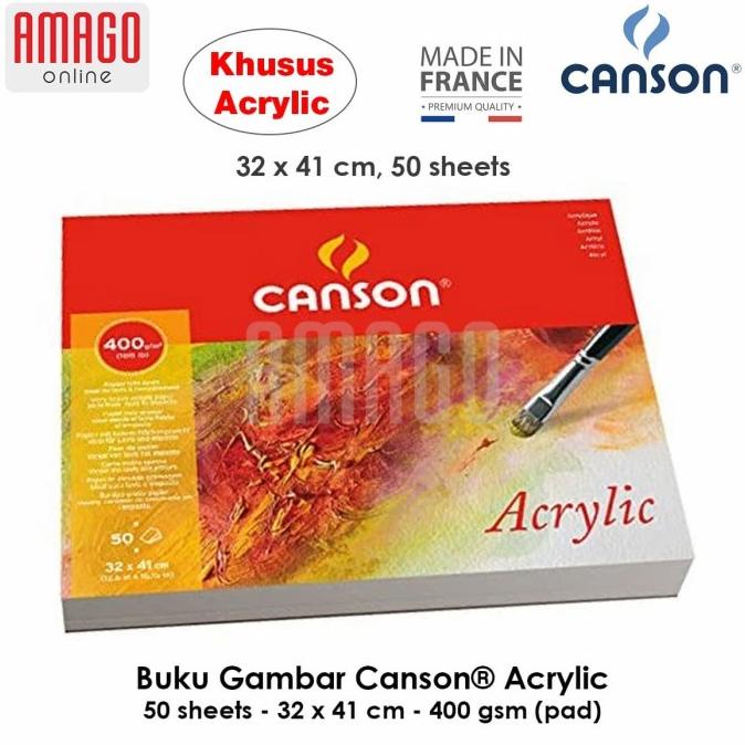 

BUKU CANSON ACRYLIC - 50 SHEETS - 32 X 41 CM - 400 GRAM - 200807413 ---READY---
