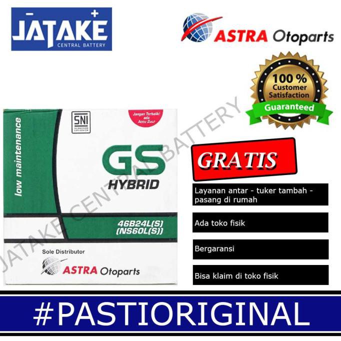 Aki basah mobil KIJANG INNOVA Ns60LS / Ns 60LS GS Astra Hybrid