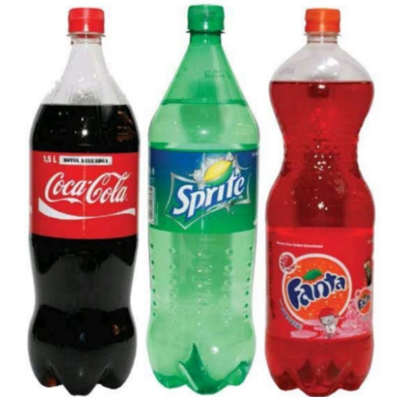 Coca cola, Sprite, Fanta 1,5 liter