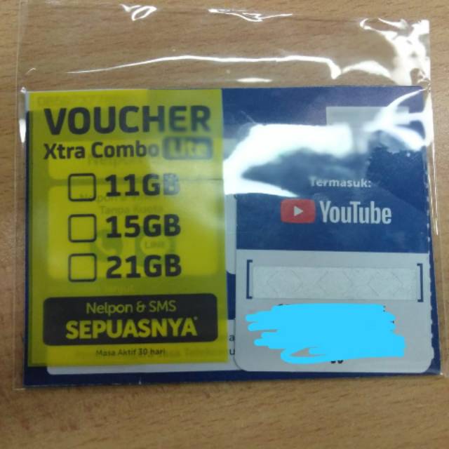 Perdana / Voucher XL Unlimited Turbo 11GB / 15Gb / 21GB