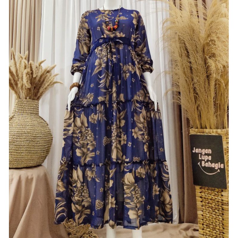 Gamis Ceruty umpak tali serut terbaru