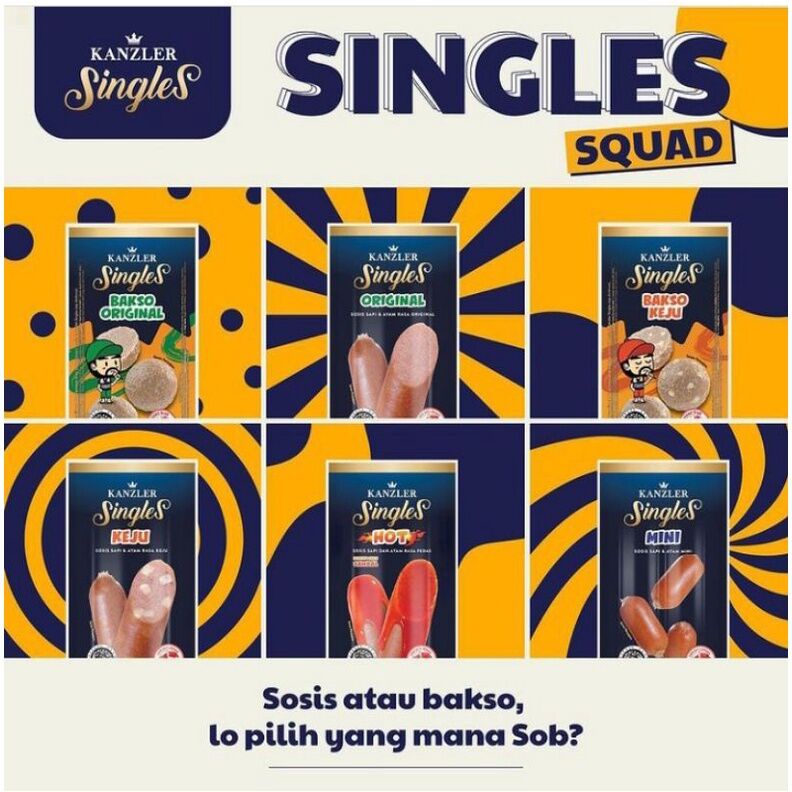 

Kanzler Singles 4 Bakso Mix + 8 Sosis Mix