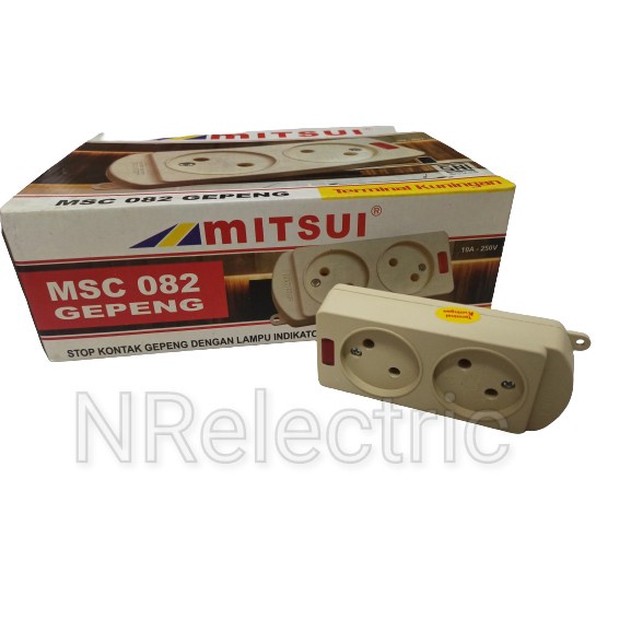 Terminal Stop Kontak Lubang 2 Mitsui Gepeng Kuningan