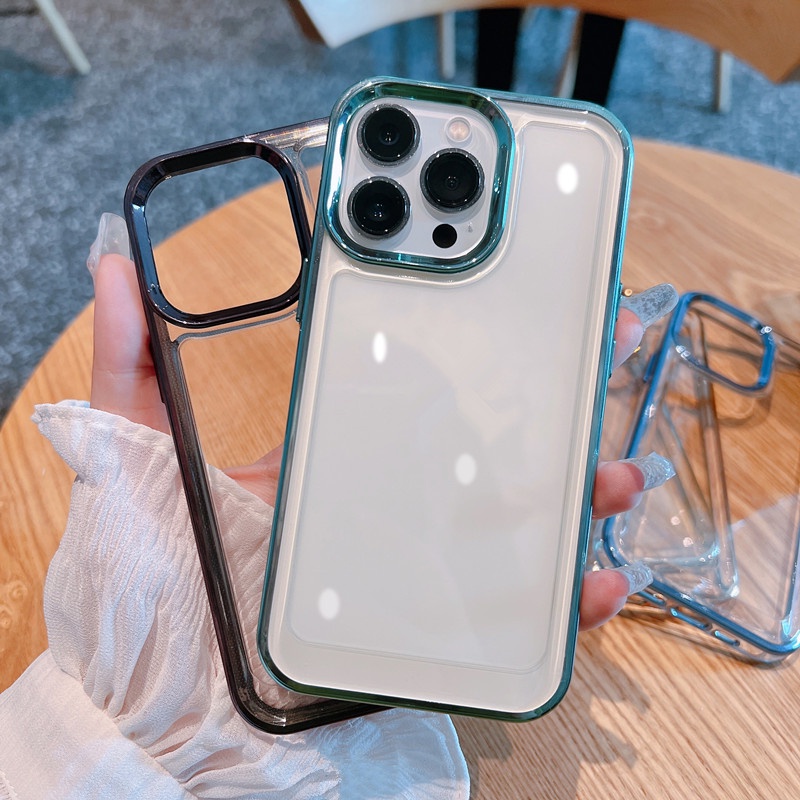 (Gen2) Soft Case Tpu Transparan Untuk IPhone 14 Pro MAX 13 12 11 Pro MAX XS MAX XR X 7 + 8 Plus