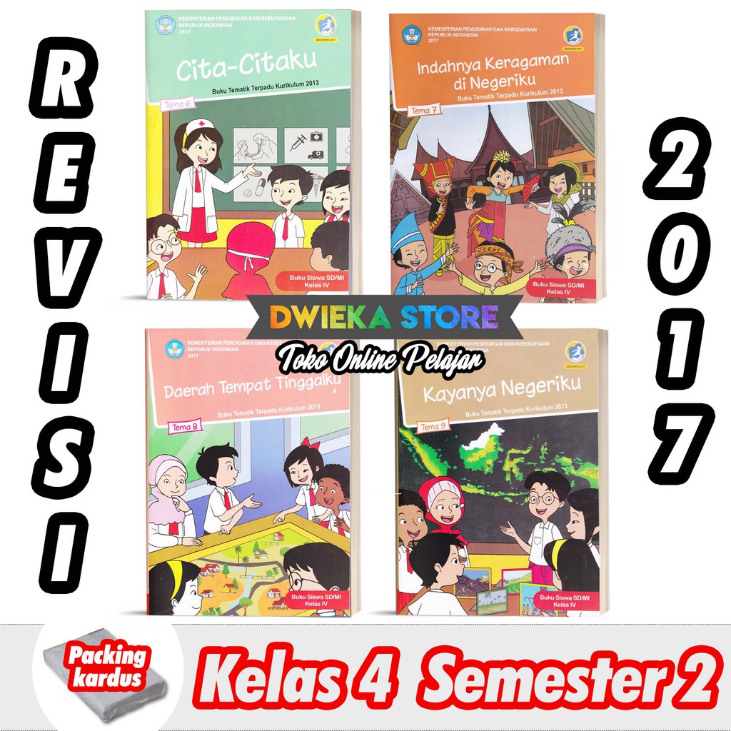 Paket Buku Tematik Sd Kelas 4 Semester 2 Tema 6 7 8 9 Kurikulum