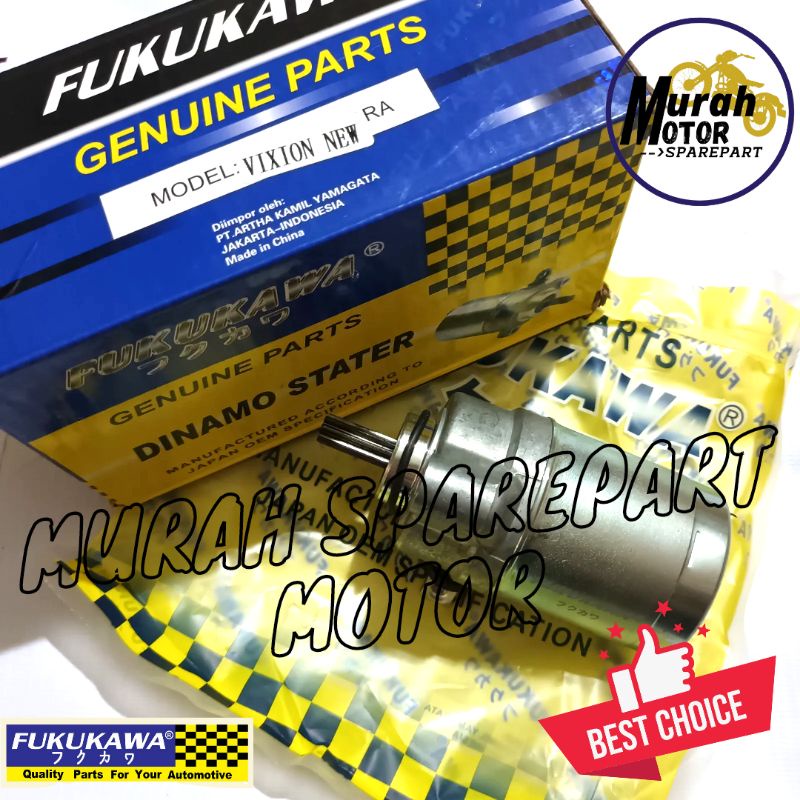 DINAMO STATER STARTER ASSY YAMAHA VIXION NEW 2008 OLD JUPITER MX KING MIO M3 BYSON FUKUKAWA