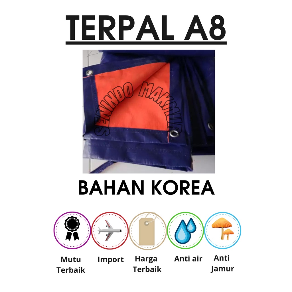 Jual Terpal Plastik Jadi A X Biru Orange Shopee Indonesia