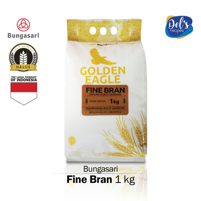 

PROMO [COD] Kulit Gandum Halus Golden Eagle – Fine Bran 1kg