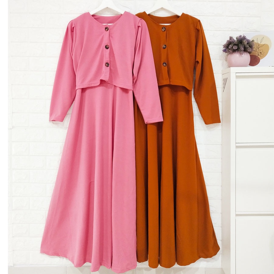 CARLINA GAMIS PEPLUM ROMPI KANCING