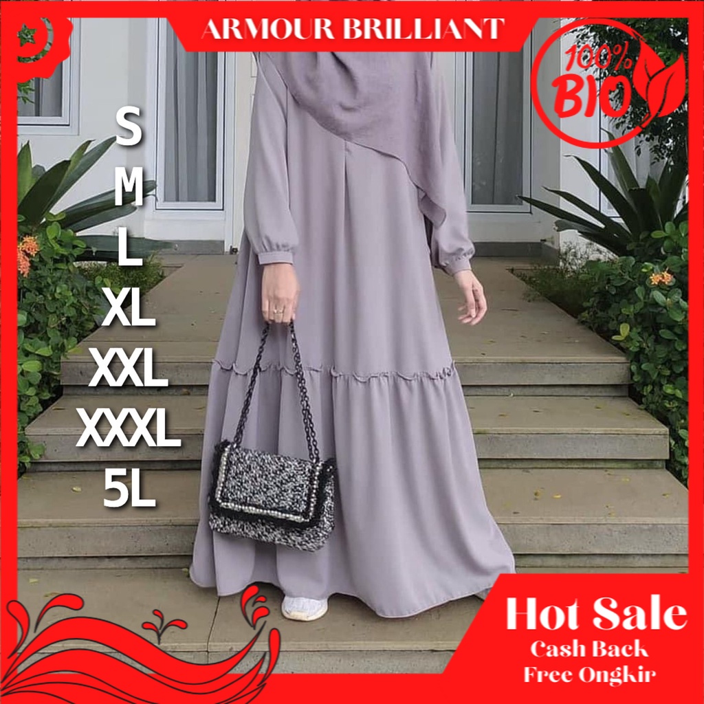 JOVINNA MAXI GAMIS JUMBO UKURAN S M L XL XXL XXXL 5L BIG SIZE