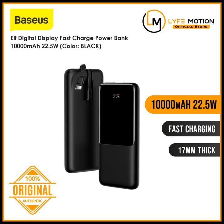 Power Bank Baseus Elf Digital Display Fast Charge 10000Mah 22.5W Ppjl