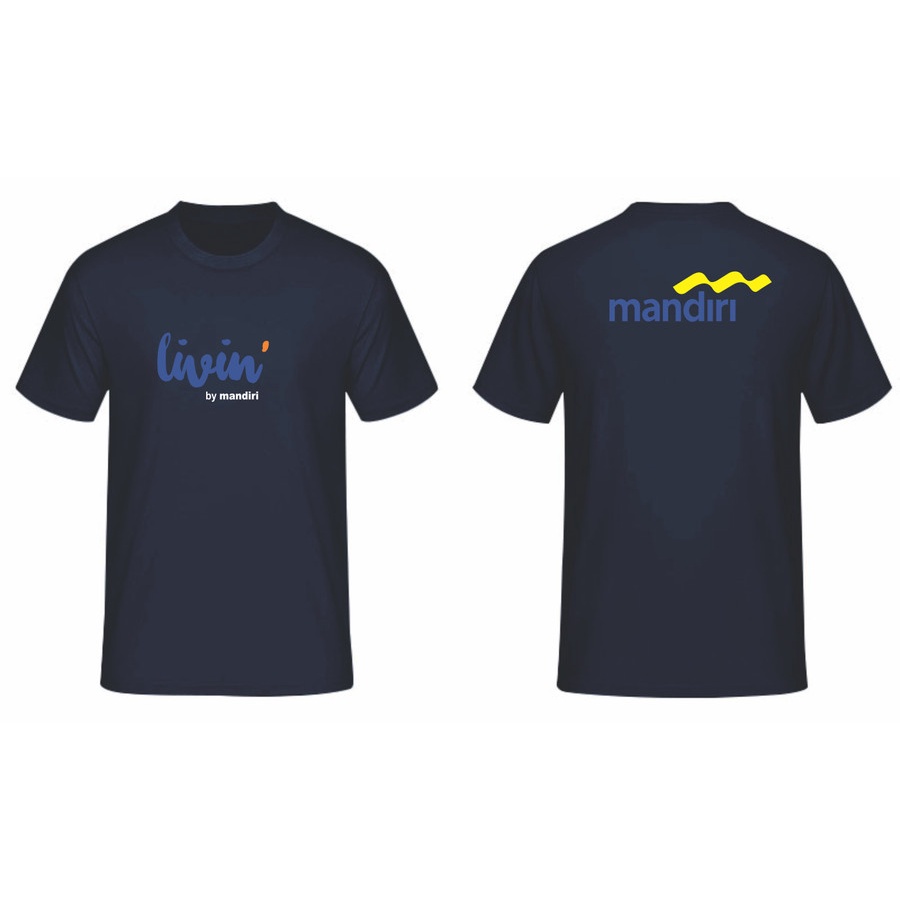 kaos distro livin mandiri / baju livin by mandiri premium