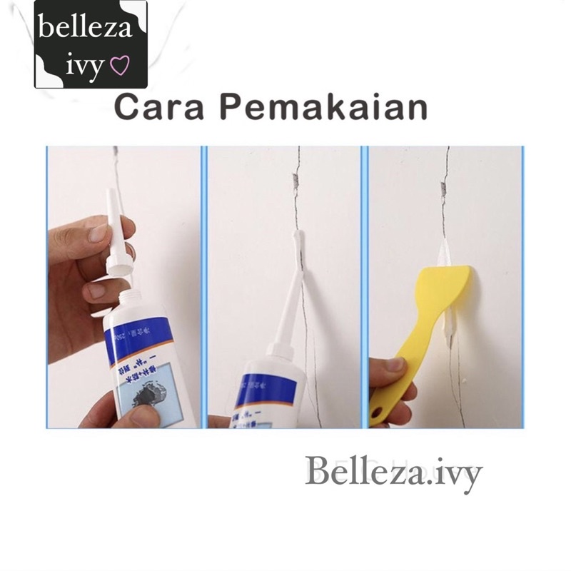 Wall Repair Pasta Dempul Penambal Dibding Retak Cream Instan Water Proof