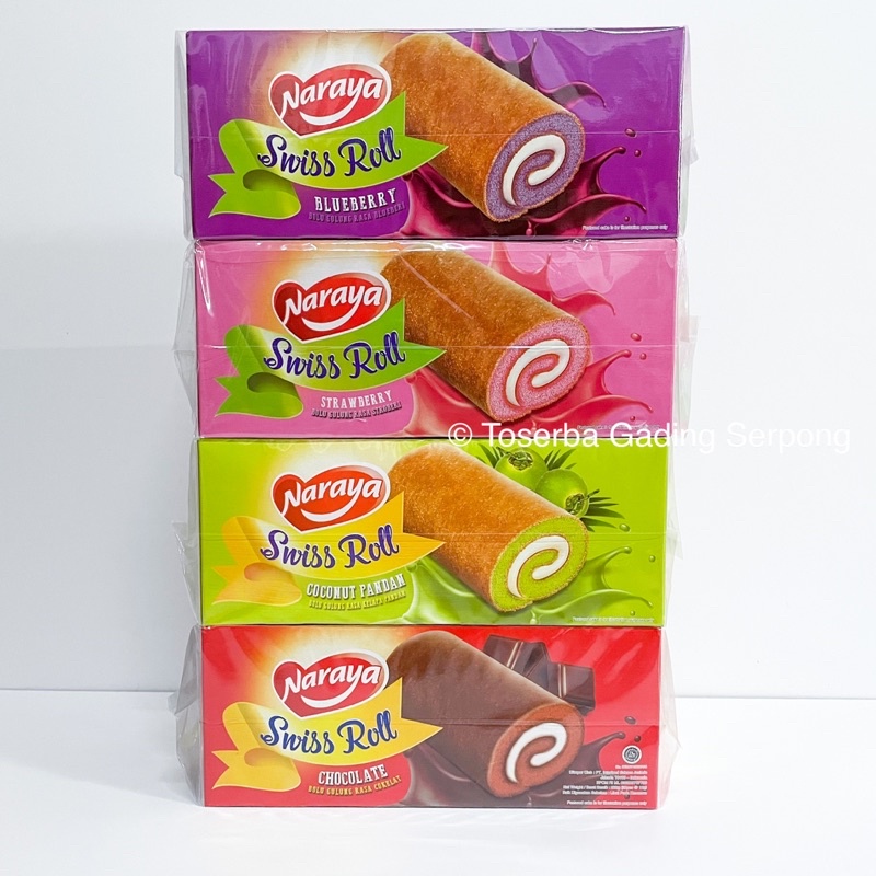 Naraya Swiss Roll (Bolu Gulung) isi 20 sachet