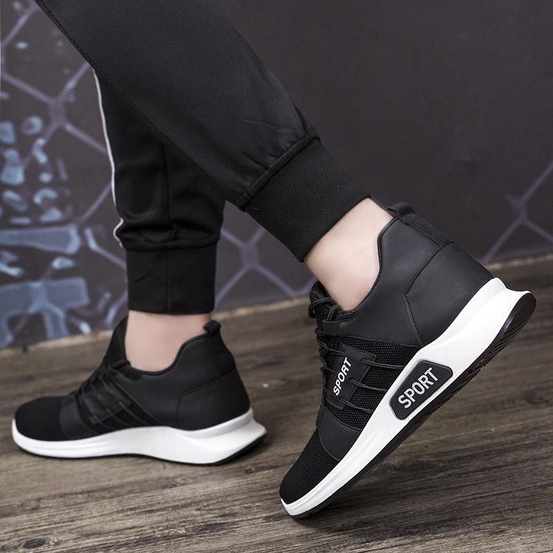 Sepatu Sneakers Pria Kasual Import r13 Sepatu Olahraga dan Santai Import Pria - Hitam