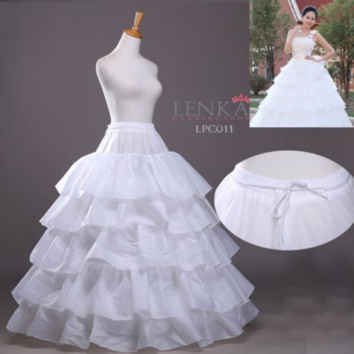 [STOK TERABATAS] PETTICOAT GAUN PENGANTIN ROK PENGEMBANG 4 RING 5 LAYER LPC011