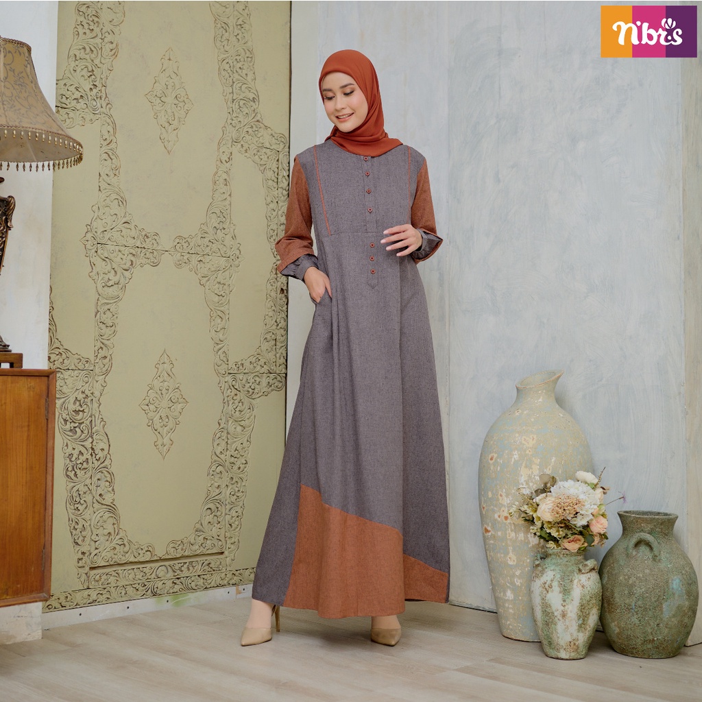 Gamis Wanita Dress NB B68 Nibras Best Seller 2022