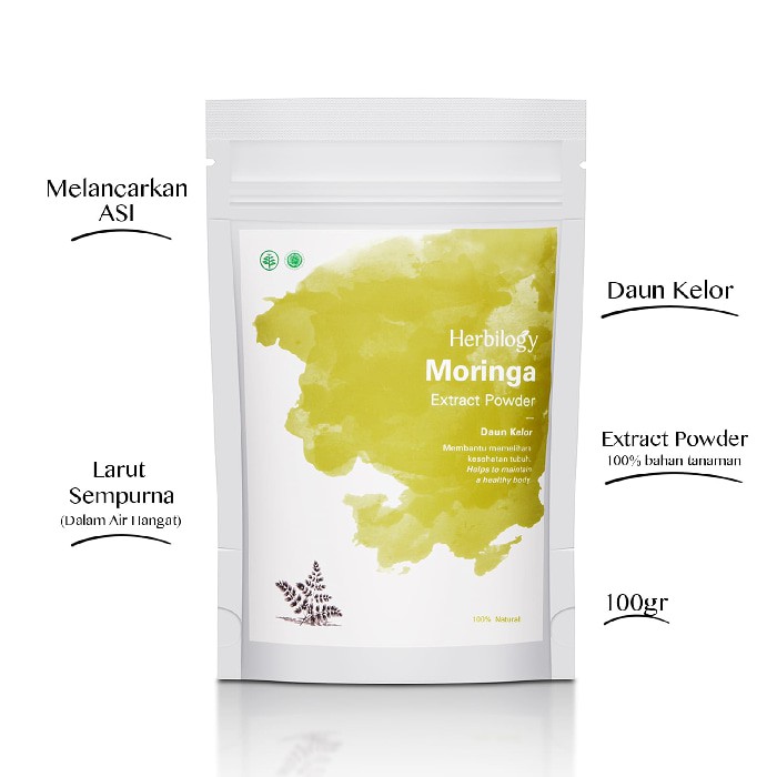 

HERBILOGY Moringa Extract Powder - 100 Gr