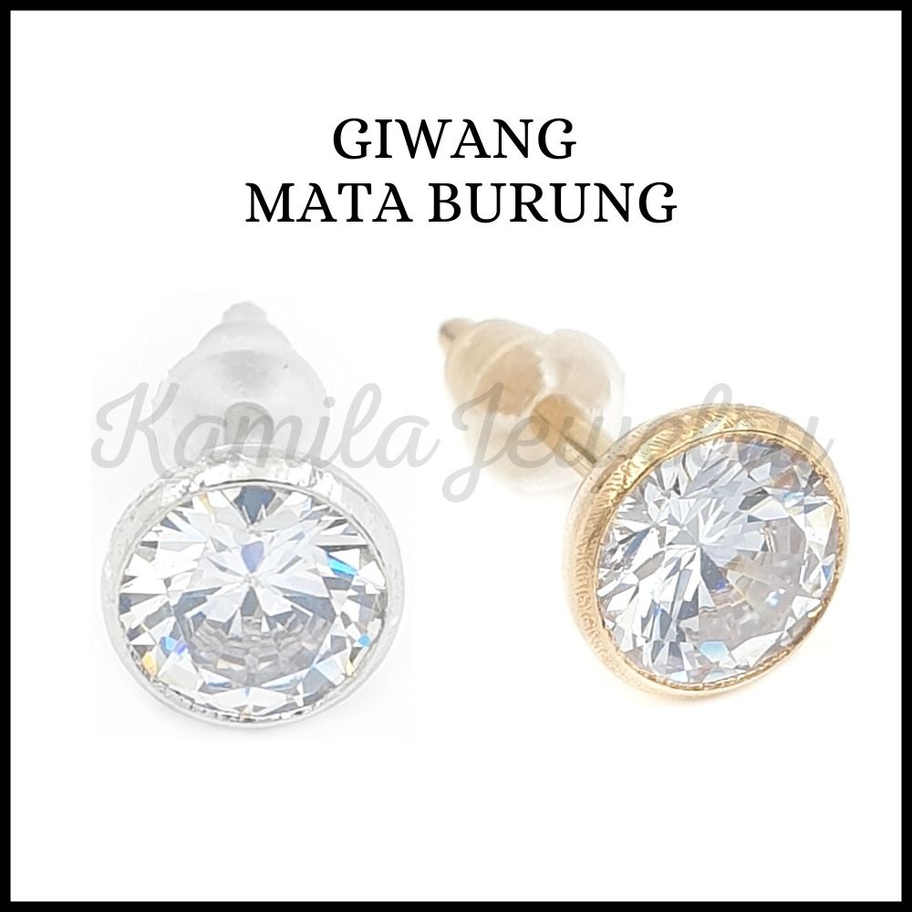 Anting Perak Asli - Anting Tusuk Perak - Giwang Mata Burung