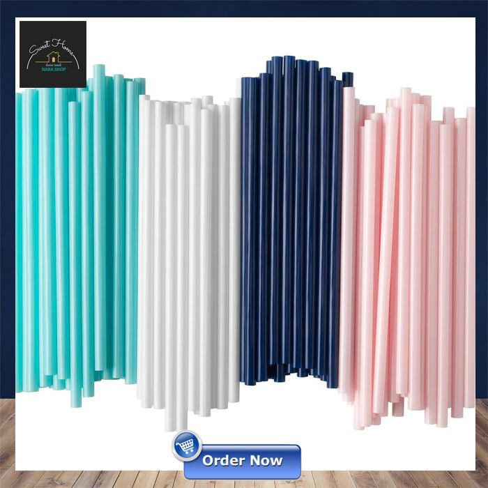 

SOTVATTEN Sedotan Besar Minuman Smoothies Isi 100pc Warna Soft Pipet Besar IK 283