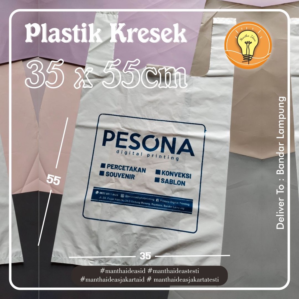 uk.35x55 plastik sablon kresek tebal 0,5micron