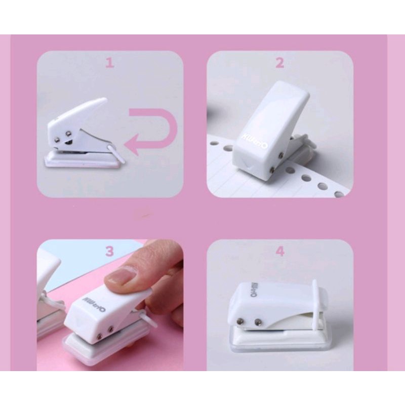 Pembolong 5.5 mm Kertas kertas Kecil/ Mini One Hole PUNCH 92A0. BISA untuk MIKA!. BISA DIGANTUNG
