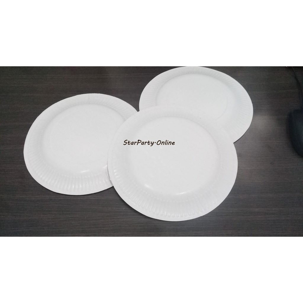 Piring Kertas HBD harga per 10 pcs 9inch /Piring Kue Kertas/Piring Tart / Piring Party Kertas