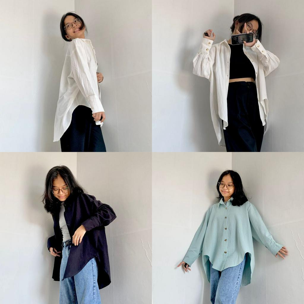 CANDIEZ AYRA Assymmetrical Oversized Shirt!