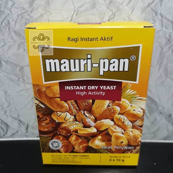 

Ragi Mauripan Instant 12 Gram / Mauri-Pan / Ragi Bahan Kue / Ragi Roti / Instant Dry Yeast
