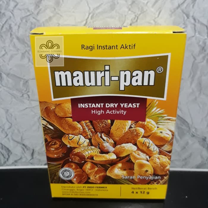 Ragi Mauripan Instant 12 Gram / Mauri-Pan / Ragi Bahan Kue / Ragi Roti / Instant Dry Yeast