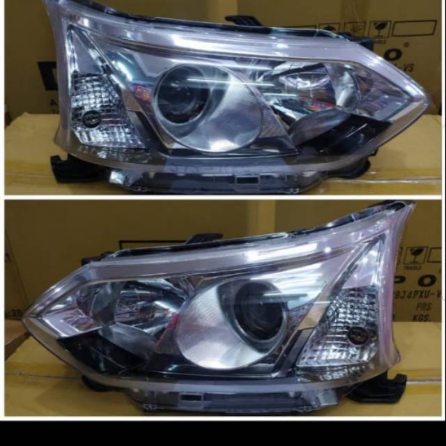 Headlamp toyota avanza 2015 on 2019 projektor chrome housing
