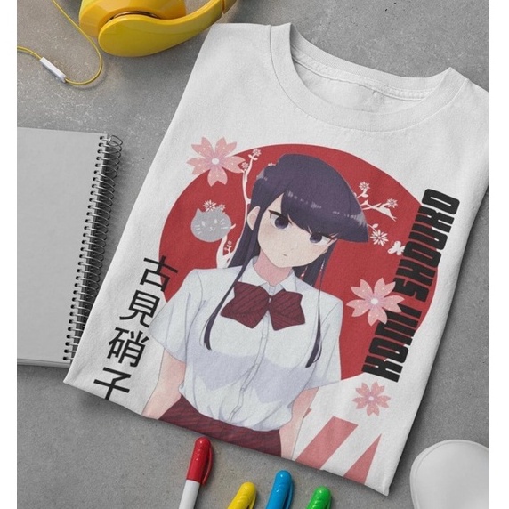 Tshirt Komi San Anime Manga Komi Shouko Komi-san wa Komyushou Desu Anime Manga Premium Unisex