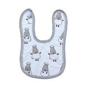 BaaBaaSheep Bib White Big Sheepz Bip Celemek Bayi BaaBaaSheeps