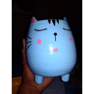  Pot  gerabah  lukis motif  kucing Shopee Indonesia