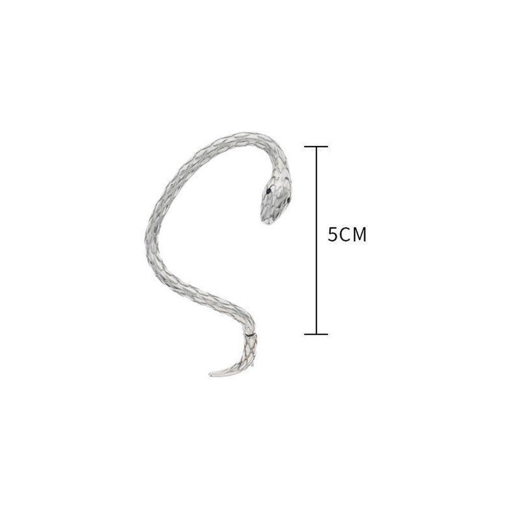 Agustina Wanita Ear Hook Streetwear Keren Ular Paduan Gadis Hip Hop Klip Tulang Telinga Tunggal