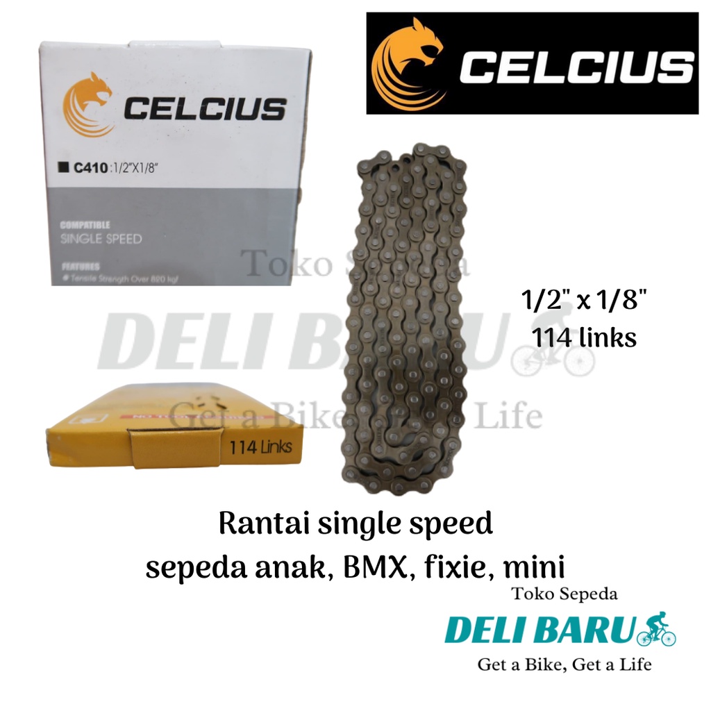 Celcius Rantai single speed sepeda anak BMX mini fixie