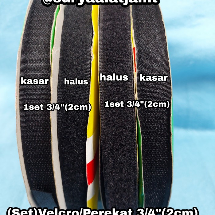 

Berkualitas Velcro/Perekat Set 3/4" (2Cm) Hitam/Putih Diskon
