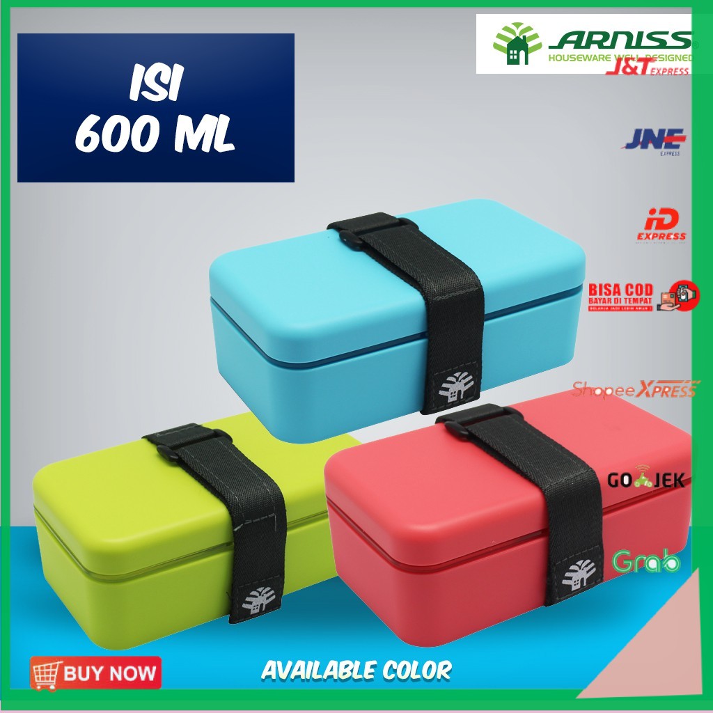 [[[BISA COD]]] Arniss Oishii Lunch Box - LB-0406 / Lunch Box / Tempat Makan