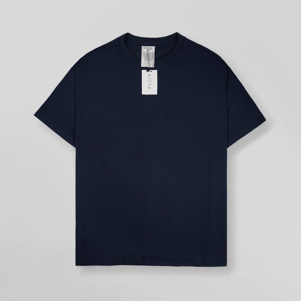 Kaos Polos Oversize tebal 20s biru dongker / Oversized Tshirt Navy 20s