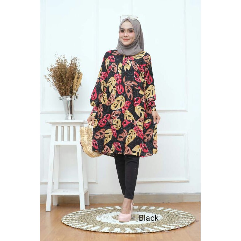 PROMO TUNIK JANDA BOLONG RAYON VISCOSE JUMBO LD 110&amp;120