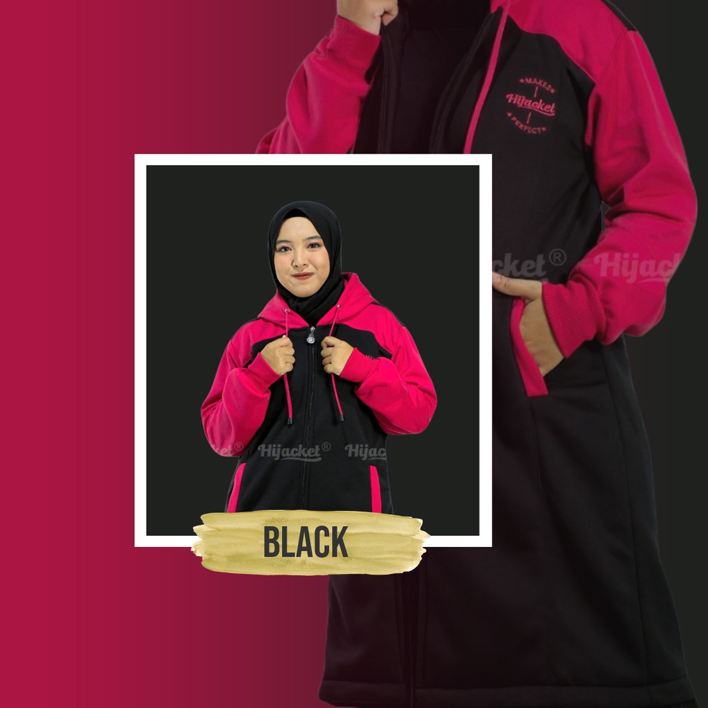 🆕 Hijacket® Alicia Jaket Hoodie Wanita 100% Original + Gratis Totebag-1