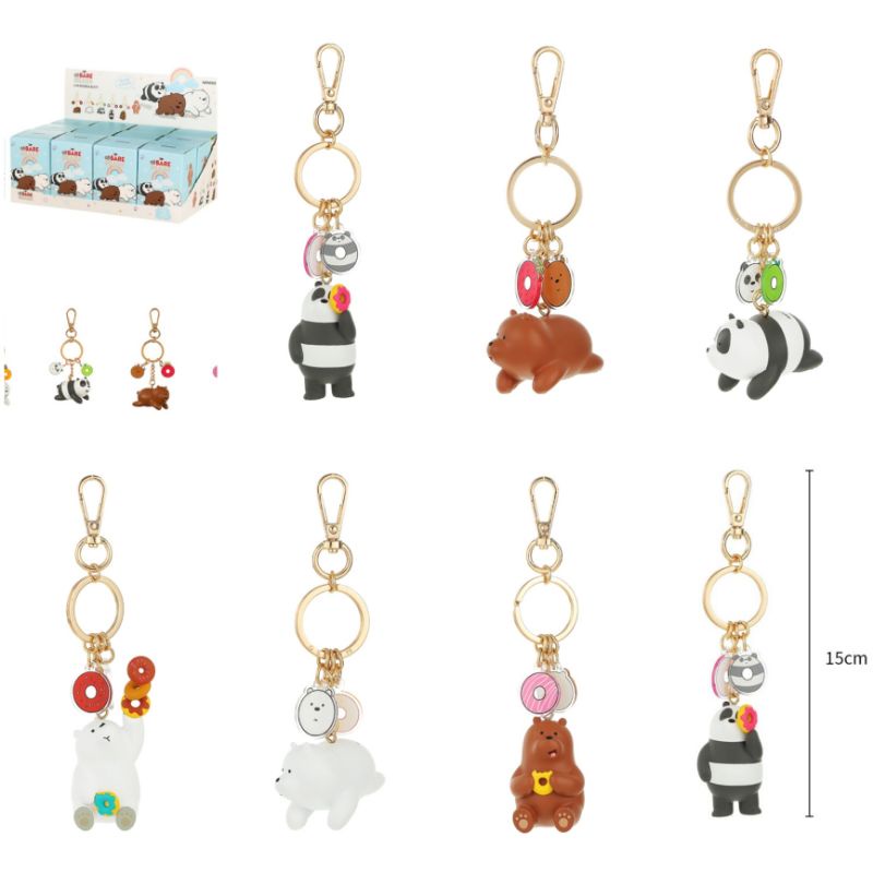 We Bare Bears Baby Collection Donut Pendant Blind Box Original Miniso Japan Ready Stock