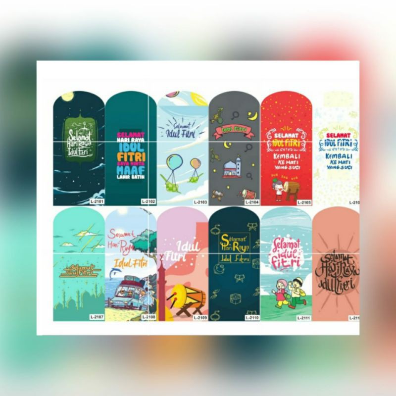 

angpao lebaran panjang fancy 100 lembar / angpao lebaran L / amplop lebaran L
