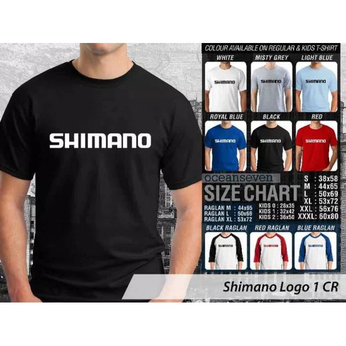 Kaos Baju Combed 30 Distro SHiMANO Mancing Mania Fishing Pancing