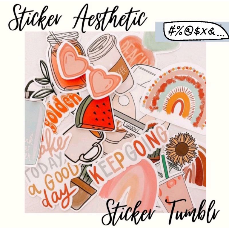 

01 PCS STICKER TUMBLR / STIKER LUCU / STIKER MURAH / STIKER AESTHETIC / STIKER